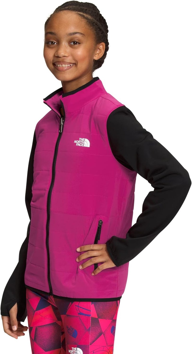 THE NORTH FACE جاكيت شتوي دافئ هجين للأطفال بزيب كامل للمراهقين - Image 3